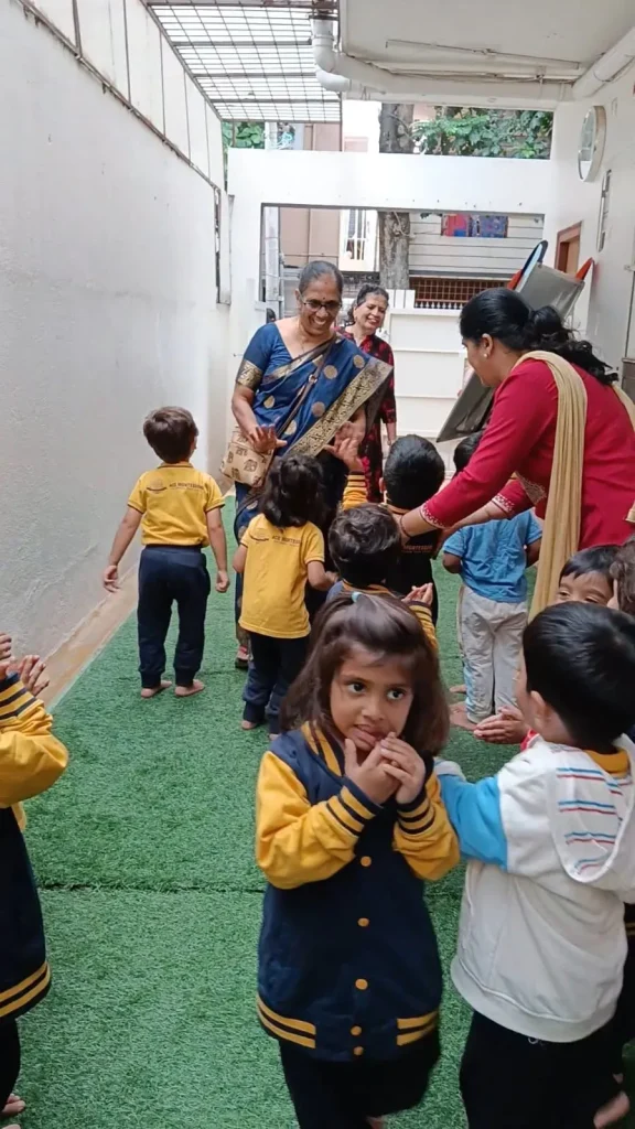 Families at a school event at ACE Montessori, Padmanabhanagar and Jayanagar, Bangalore