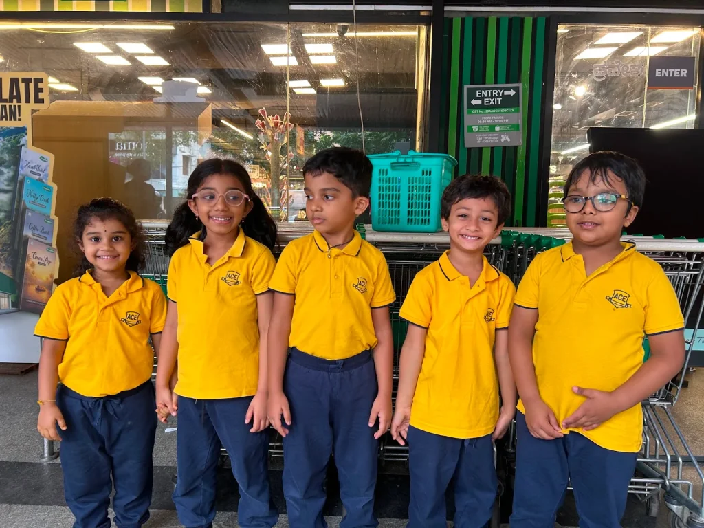 Happy class group photo at ACE Montessori, Padmanabhanagar and Jayanagar, Bangalore