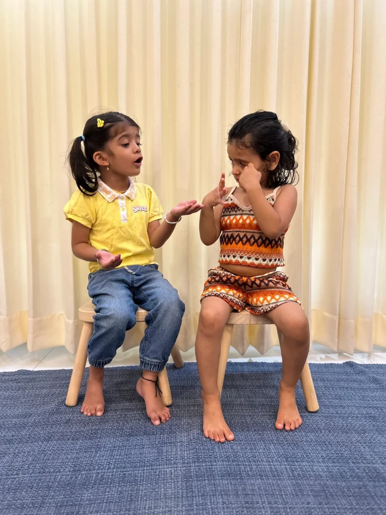 Friends playing together at ACE Montessori, Jayanagar, Bangalore